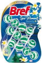 BREF WC SPA MOMENTS 3 X 50G SERENITY PL - ZAWIESZKA DO WC