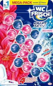 WC FRISCH WC STEIN AKTIV BLÜTENFRISCHE MEGA-PACK 4 X 50G DE - ZAWIESZKA DO WC