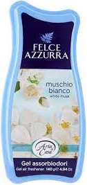 FELCE AZZURRA GEL AIR FRESHNER 140G MUSCHIO BIANCO IT - ODŚWIEŻACZ POWIETRZA ŻELOWY