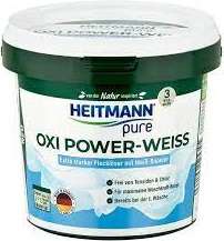 HEITMANN PURE OXI POWER-WEISS 500G  DE - ODPLAMIACZ DO TKANIN BIAŁYCH