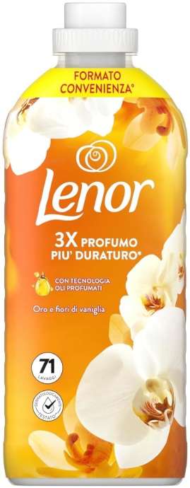LENOR AMMORBIDENTE CONCENTRATO 71sc / 1,491L ORO E FIORI DI VANIGLIA  IT - PŁYN DO PŁUKANIA