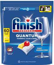 FINISH POWERBALL QUANTUM 60szt LEMON  CZ/SK/HU - KAPSUŁKI DO ZMYWARKI