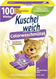 KUSCHELWEICH PULVER COLORWASCHMITTEL GLUCKSMOMENT 100WL / 5 KG  DE - PROSZEK DO PRANIA