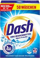 DASH PULVER 50WL / 2,5 KG VOLLWASCHMITTEL ALPEN FRISCHE DE - PROSZEK DO PRANIA