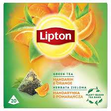 LIPTON HERBATA ZIELONA MANDARYNKA I POMARAŃCZA 20 torebek