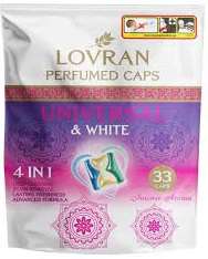 LOVRAN CAPS UNIVERSAL & WHITE 33SZT - KAPSUŁKI DO PRANIA