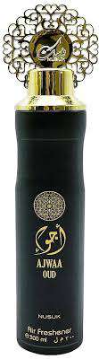 NUSUK AIR FRESHENER AJWA OUD BLACK 300ML - ODŚWIEŻACZ POWIETRZA 