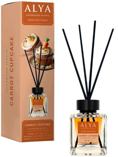 ALYA REED DIFFUSER GOURMAND CARROT CUPCAKE 100ML MULTI - PATYCZKI ZAPACHOWE