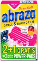 ABRAZO POWERPADS GRILL &  BACKOFEN 2er+1  DE - GĄBKI DO CZYSZCZENIA