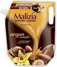 MALIZIA SAPONE LIQUIDO ARGAN E VANIGLIA 1L  IT - MYDŁO UZUPEŁNIACZ