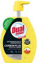 DUAL POWER PIATTI CONCENTRATO 600ML CARBON PLUS LIMONE IT - PŁYN DO NACZYŃ