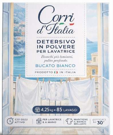 CORRI D'ITALIA DETERGENTE POLVERE 85WL / 4,25 KG BUCATO BIANCO IT - PROSZEK DO PRANIA