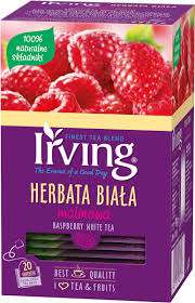 IRVING HERBATA BIAŁA MALINOWA 20 torebek