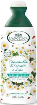 L'ANGELICA SHAMPOO 250 ML ADDOLCENTE 2in1 CAMOMILLA & ESTRATTO DO LINO  IT - SZAMPON DO WŁOSÓW Z ODŻYWKĄ