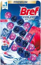BREF WC COLOR AKTIV 4 x 50G ŚWIEŻE KWIATY PL - ZAWIESZKA DO WC