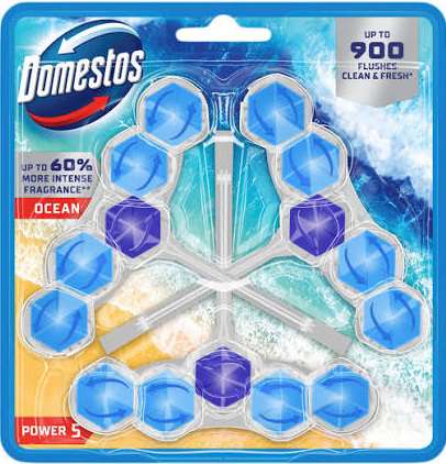 DOMESTOS POWER 5 WC 3 X 50G OCEAN PL - ZAWIESZKA DO WC