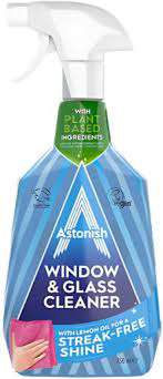 ASTONISH WINDOW & GLASS CLEANER EUCALYPTUS & LEMON 750ML GB - PŁYN DO SZYB I LUSTER