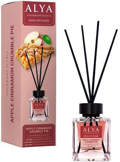ALYA REED DIFFUSER GOURMAND APPLE CINNAMON CRUMBLE PIE 100ML MULTI - PATYCZKI ZAPACHOWE