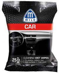 MATTES MILO CAR CLEANING WET WIPES 25szt - CHUSTECZKI DO CZYSZCZENIA KOKPITU W SAMOCHODZIE 