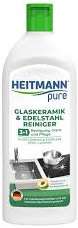 HEITMANN GLASKERAMIK/ EDELSTAHL REINIGER 250ML DE - MLECZKO DO CZYSZCZENIA PŁYT CERAMICZNYCH ORAZ STALI NIERDZEWNEJ