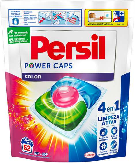 PERSIL POWER CAPS 4IN1 52szt COLOR PT - KAPSUŁKI DO PRANIA