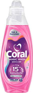 CORAL FLUSSIG MAGIC WASH 21WL / 840ML COLORWASCHMITTEL DE - ŻEL DO PRANIA