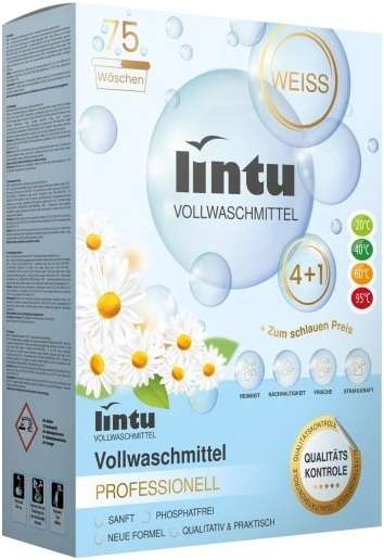 LINTU PULVER PROFESSIONELL 75WL / 4,2KG WEISS DE/PL - PROSZEK DO PRANIA