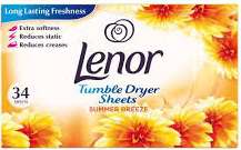 LENOR DRYER SHEETS 34 SZT SUMMER BREEZE GB - CHUSTECZKI ZAPACHOWE