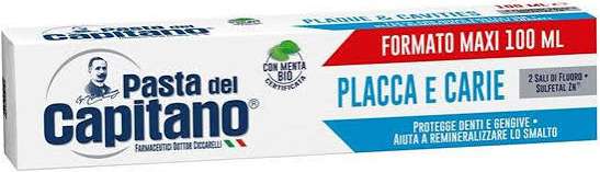 PASTA CAPITANO DENTIFRICIO 100 ML PLACCA E CARIE BLU  IT - PASTA DO ZĘBÓW OCHRONA DZIĄSEŁ