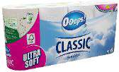 OOOPS! CLASSIC SENSITIVE TOILET PAPER 8 ROLEK / 3 WARSTWY - 140 LISTKÓW MULTI  FSC-Mix - PAPIER TOALETOWY