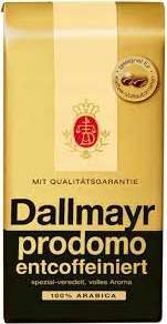 KAWA DALLMAYR PRODOMO ENTKOFENIERT 500G ZIARNO 