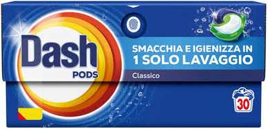 DASH PODS ALL IN 1 30szt CLASSICO  IT - KAPSUŁKI DO PRANIA