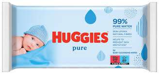 HUGGIES BABY WIPES PURE 56szt  MULTI - CHUSTECZKI NAWILŻANE DLA DZIECI
