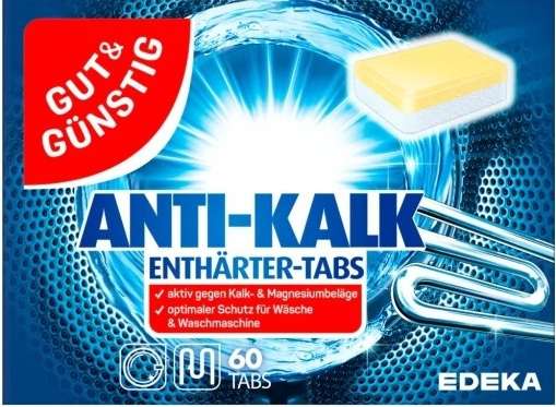 G&G ANTI-KALK ENTHARTER TABS 60st DE - TABLETKI ODKAMIENIAJĄCE DO PRALKI