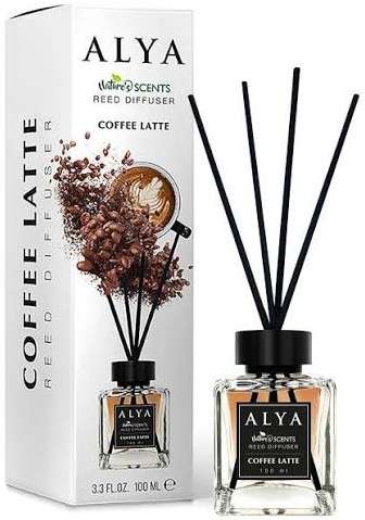ALYA REED DIFFUSER COFFEE LATTE 100ML MULTI - PATYCZKI ZAPACHOWE