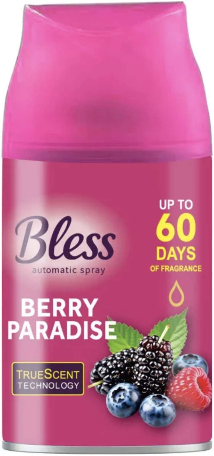 BLESS AUTOMATIC SPRAY REFILL 250ML BERRY PARADISE  HU/DE/GB/PL - ODŚWIEŻACZ POWIETRZA / ZAPAS