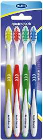 MATTES REBI-DENTAL QUATROPACK TOOTHBRUSH MEDIUM M458 - SZCZOTECZKA DO ZĘBÓW 