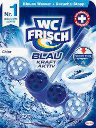 WC FRISCH WC STEIN KRAFT AKTIV BLAU CHLOR 50G DE - ZAWIESZKA DO WC BARWIĄCA WODĘ 