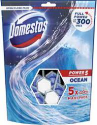 DOMESTOS POWER 5 WC STEIN OCEAN 5 X 55G MAXI PACK DE - ZAWIESZKA DO WC