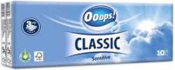 OOOPS! CLASSIC SENSITIVE HANKY 10 X 10 SZT - 3 WAR MULTI FSC-Mix - CHUSTECZKI HIGIENICZNE