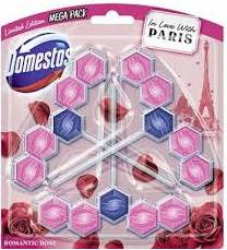 DOMESTOS POWER 5 WC STEIN ROMANTIC ROSE 3 X 55G DE - ZAWIESZKA DO WC