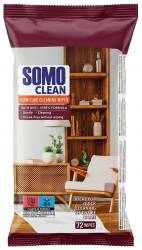 SOMO CLEAN FURNITURE CLEANING WIPES 72 SZT  MULTI - CHUSTECZKI NAWILŻANE DO CZYSZCZENIA POWIERZCHNI DREWNIANYCH
