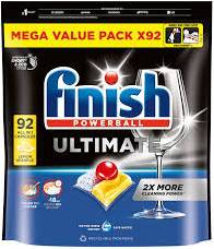 FINISH POWERBALL ULTIMATE ALL IN 1 92szt LEMON  DE - KAPSUŁKI DO ZMYWARKI