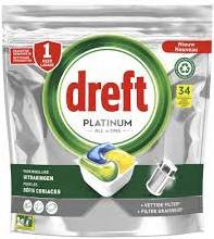 DREFT PLATINUM ALL-IN-ONE 34szt CITRON  NL/FR - KAPSUŁKI DO ZMYWARKI