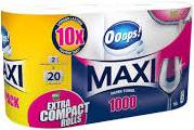 OOOPS! MAXI DUO PAPER TOWEL 2 ROLKI - 2 WAR / 2 X 500 LISTKÓW MULTI FSC-Mix - RĘCZNIK PAPIEROWY