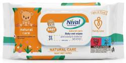 NIVAL BABY WET WIPES 72 SZT NATURAL CARE  MULTI - CHUSTECZKI NAWILŻANE DLA DZIECI