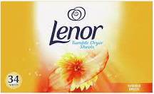 LENOR DRYER SHEETS 34 SZT SUMMER BREEZE GB - CHUSTECZKI ZAPACHOWE