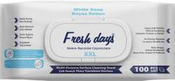 FRESH DAYS XXL 100szt TR - NAWILŻANE RĘCZNIKI DO CZYSZCZENIA 