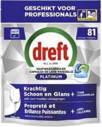 DREFT PLATINUM ALL IN ONE 81szt ORIGINAL NL - KAPSUŁKI DO ZMYWARKI