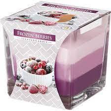 BISPOL ŚWIECA TRÓJKOLOROWA SNK80-314 MROŻONE JAGODY / FROZEN BERRIES